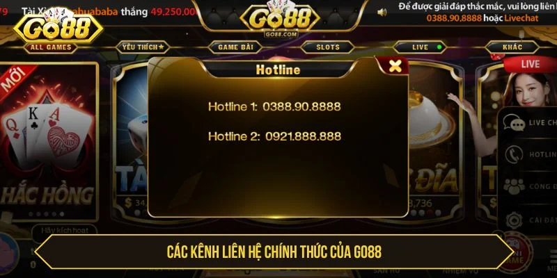 Liên Hệ GO88 - Hotline, Email Và Địa Chỉ Hỗ Trợ Chính Thức GO88 cung cấp nhiều kênh liên hệ chính thức